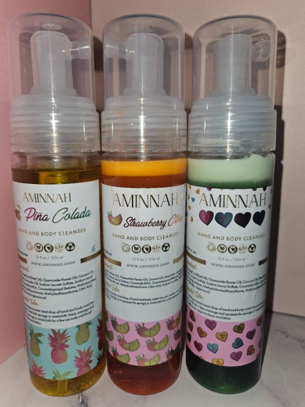 AMINNAH - Foaming Hand & Body Cleanser (Pick One)